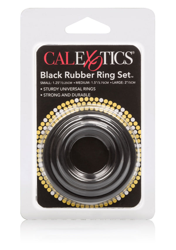 Bestel: Rubber Ring 3 Piece Set by CalExotics Rings - bij Happytoys: de erotische sex webshop | liever Happy dan Easy ⭐⭐⭐⭐⭐