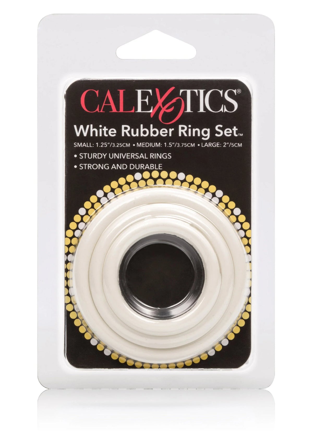 Bestel: Rubber Ring 3 Piece Set by CalExotics Rings - bij Happytoys: de erotische sex webshop | liever Happy dan Easy ⭐⭐⭐⭐⭐