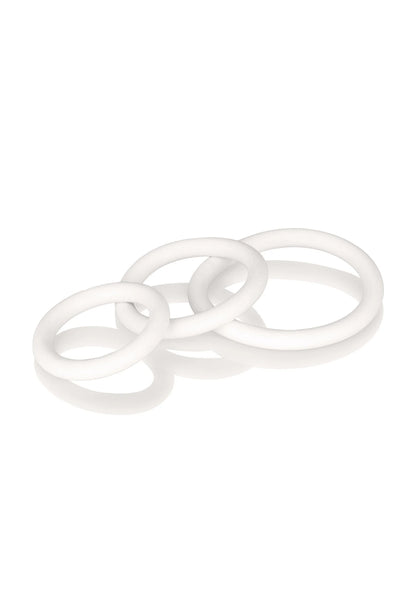 Bestel: Rubber Ring 3 Piece Set by CalExotics Rings - bij Happytoys: de erotische sex webshop | liever Happy dan Easy ⭐⭐⭐⭐⭐