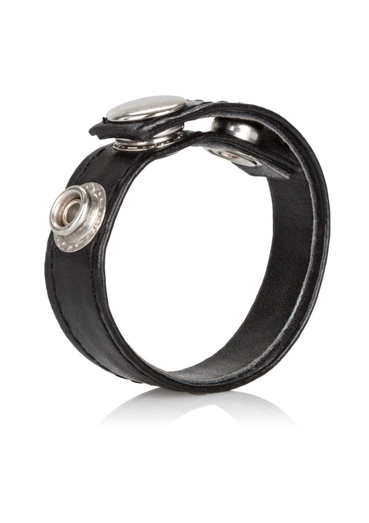 Bestel: Leather 3 - Snap CockRing by CalExotics Rings - cockrings bij Happytoys.nl, happytoys.be, Happytoys.ae: erotische sex webshop | liever Happy dan Easy ⭐⭐⭐⭐⭐ - Default Title - 12712 - BLACK