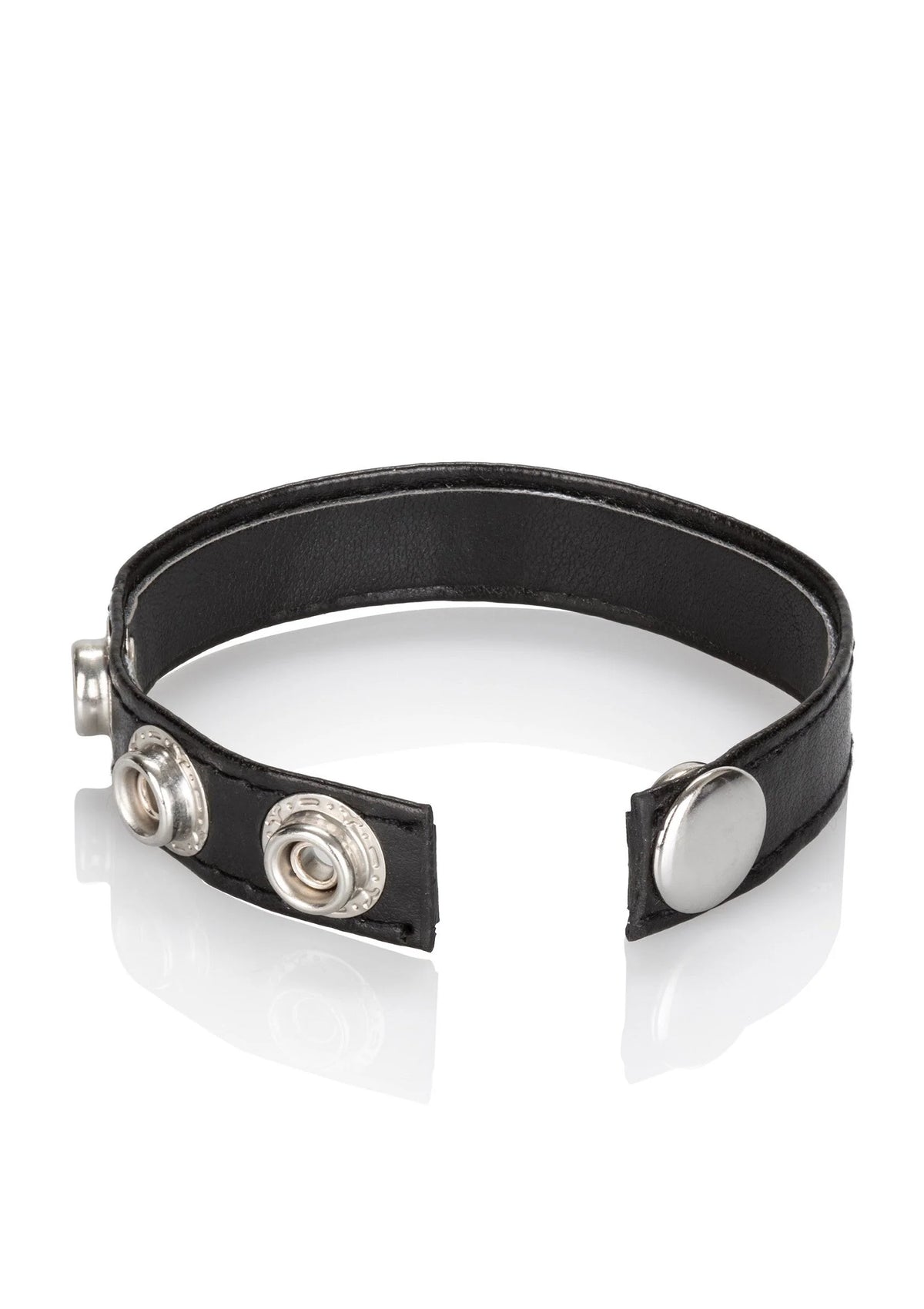 Bestel: Leather 3 - Snap CockRing by CalExotics Rings - cockrings bij Happytoys.nl, happytoys.be, Happytoys.ae: erotische sex webshop | liever Happy dan Easy ⭐⭐⭐⭐⭐