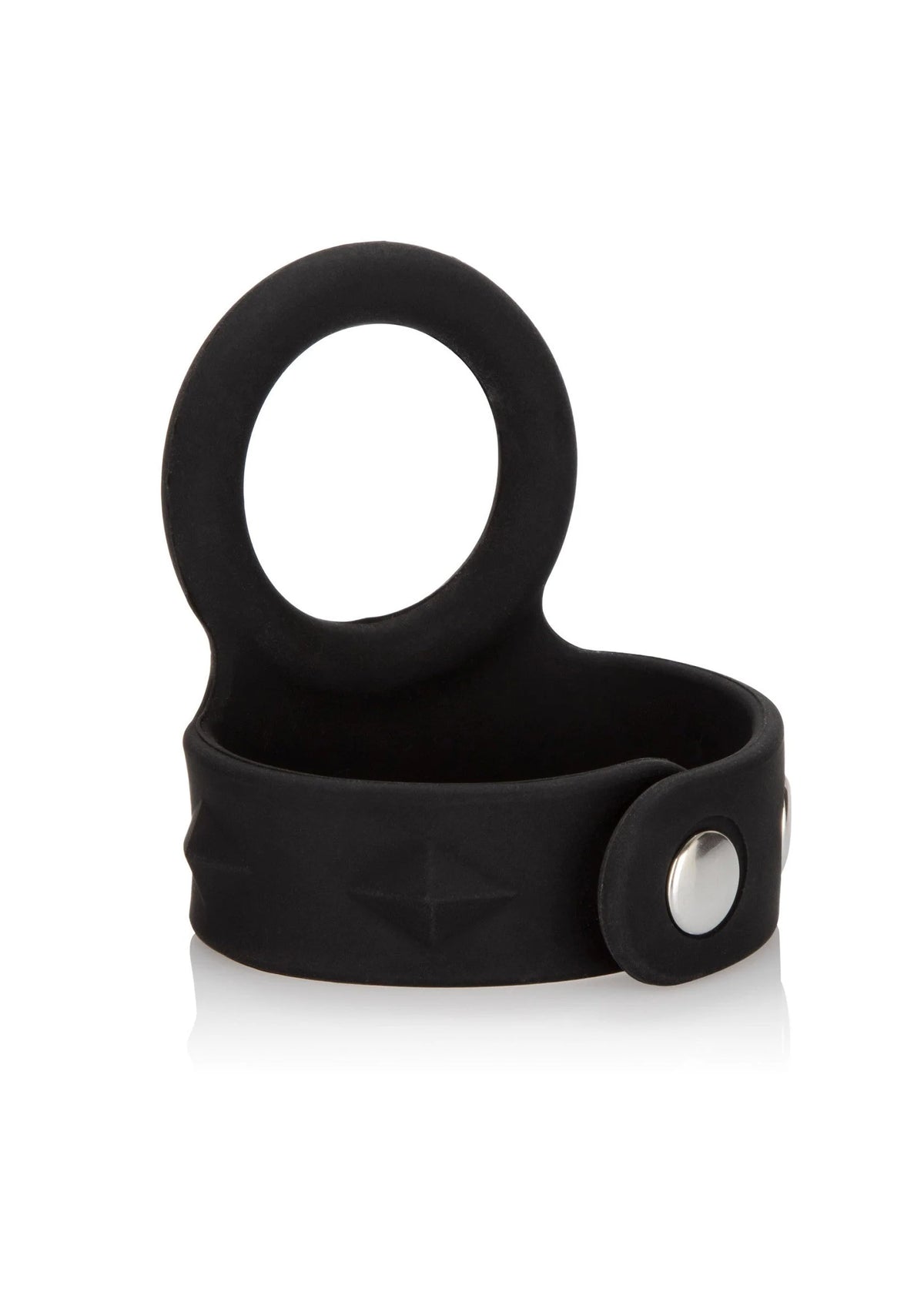 Bestel: CalExotics Silicone Tri - Snap Scrotum Support Ring - Large - bij Happytoys.nl, happytoys.be, Happytoys.ae: erotische sex webshop | liever Happy dan Easy ⭐⭐⭐⭐⭐ - Default Title - 12717 - BLACK