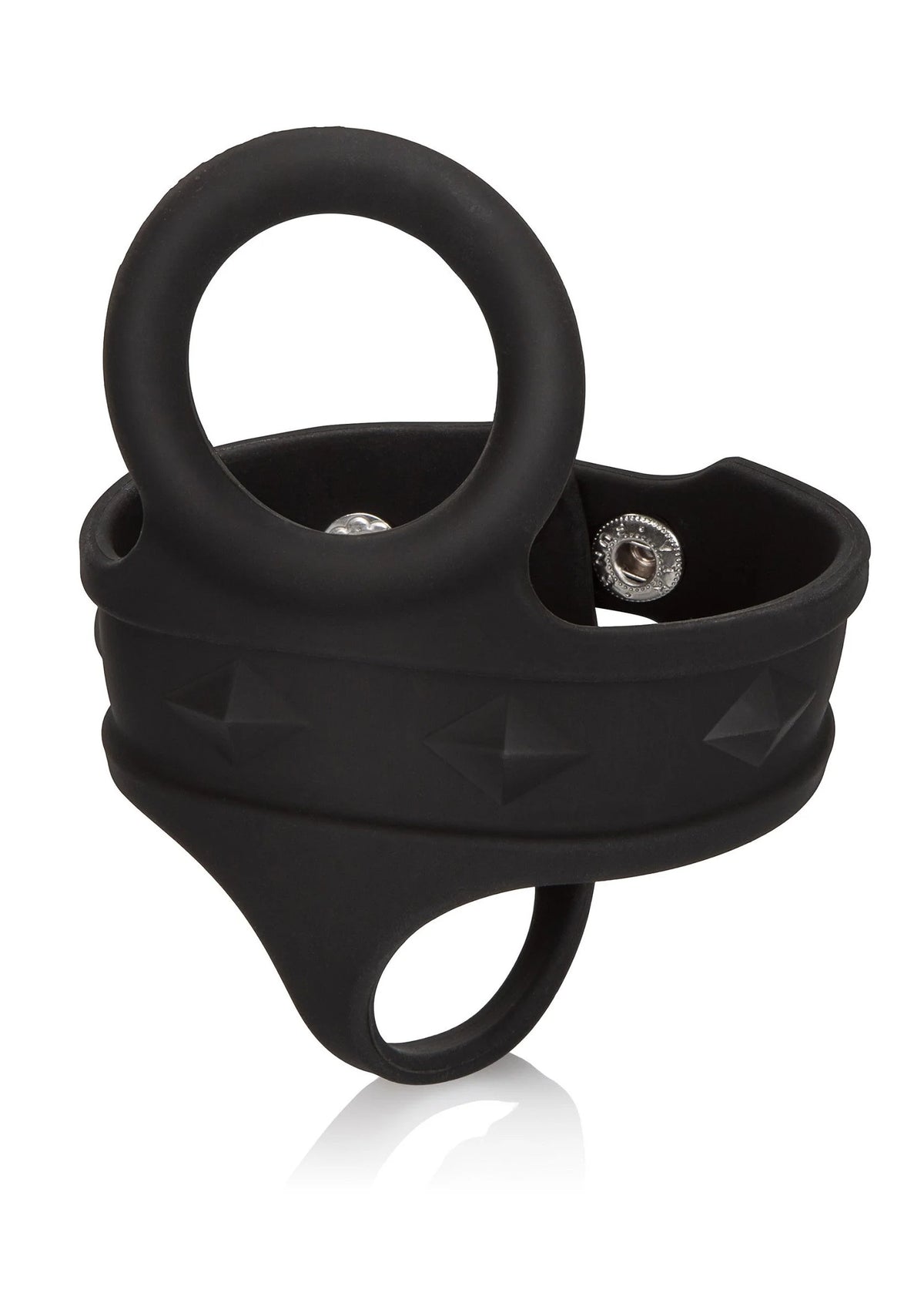 Bestel: Silicone Tri - Snap Ball Spreader by CalExotics - bij Happytoys.nl, happytoys.be, Happytoys.ae: erotische sex webshop | liever Happy dan Easy ⭐⭐⭐⭐⭐ - Default Title - 12718 - BLACK