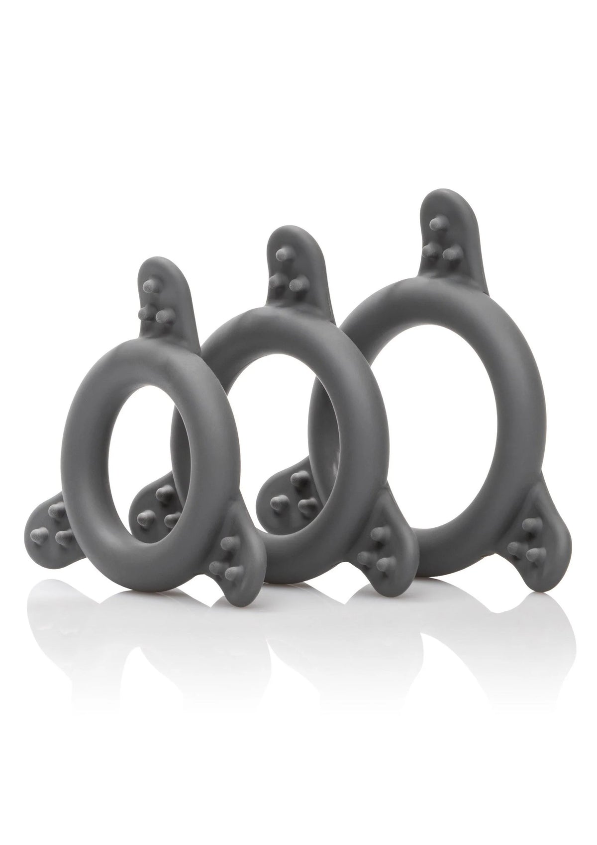 Bestel: CalExotics Pro Series Silicone Ring Set - bij Happytoys: de erotische sex webshop | liever Happy dan Easy ⭐⭐⭐⭐⭐ - Default Title - 12737 - BLACK