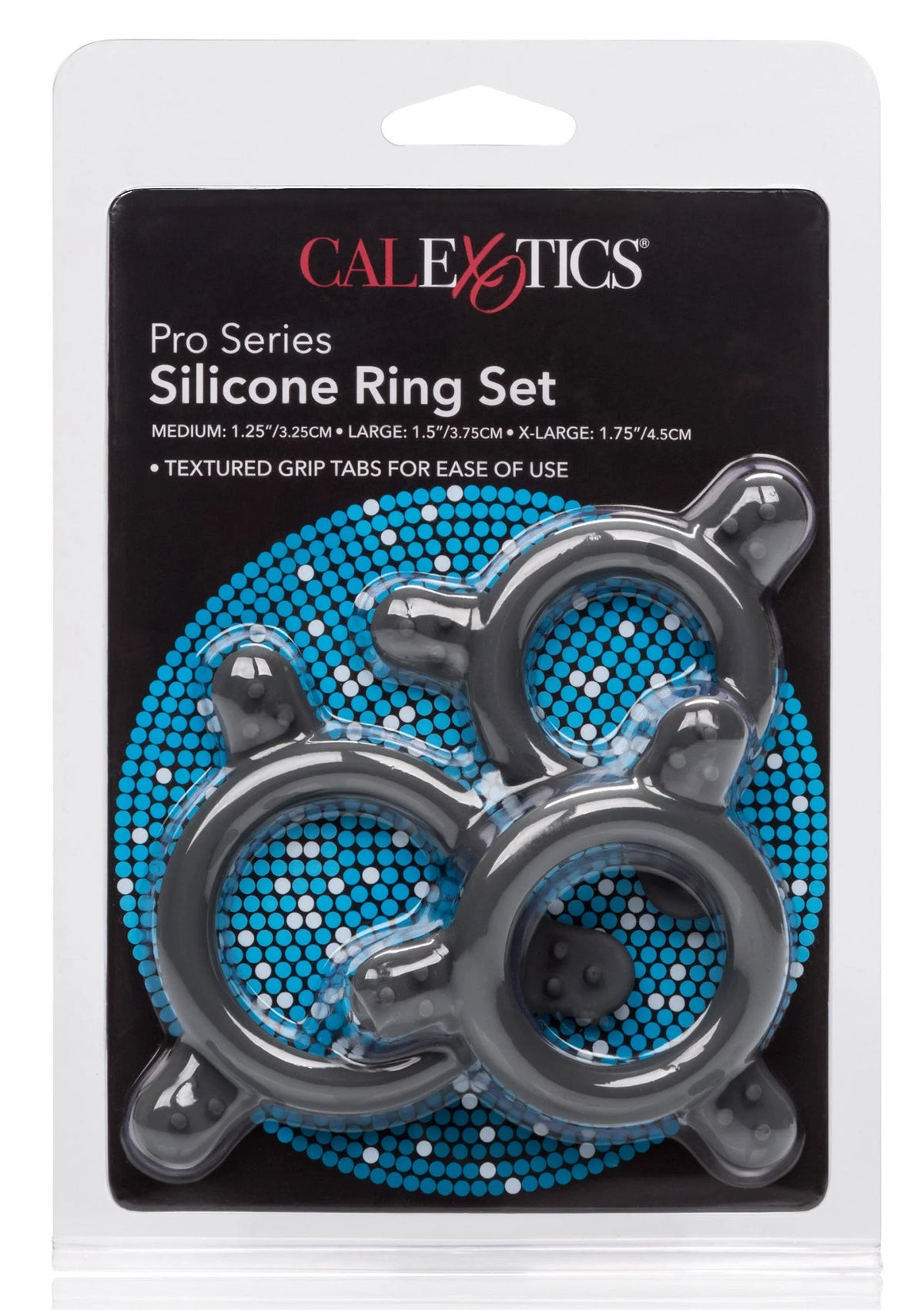 Bestel: CalExotics Pro Series Silicone Ring Set - bij Happytoys: de erotische sex webshop | liever Happy dan Easy ⭐⭐⭐⭐⭐