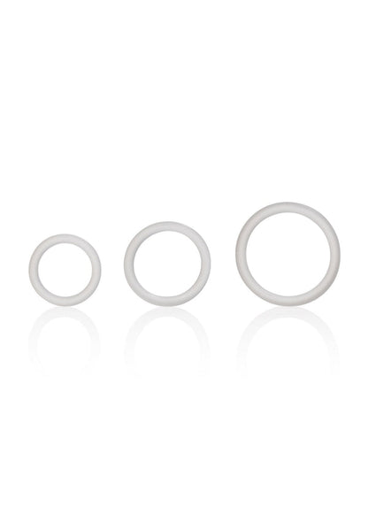 Bestel: Silicone Support cockrings by CalExotics Rings - bij Happytoys.nl, happytoys.be, Happytoys.ae: erotische sex webshop | liever Happy dan Easy ⭐⭐⭐⭐⭐ - Clear - 12745 - CLEAR