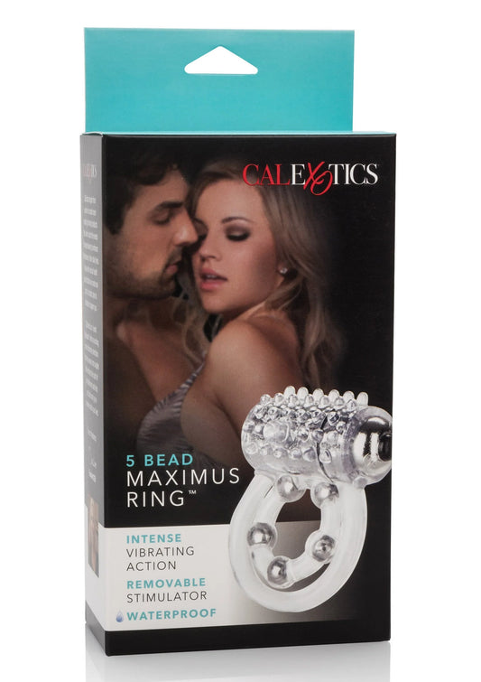 Bestel: 5 Bead Maximus Ring by CalExotics - bij Happytoys: de erotische sex webshop | liever Happy dan Easy ⭐⭐⭐⭐⭐