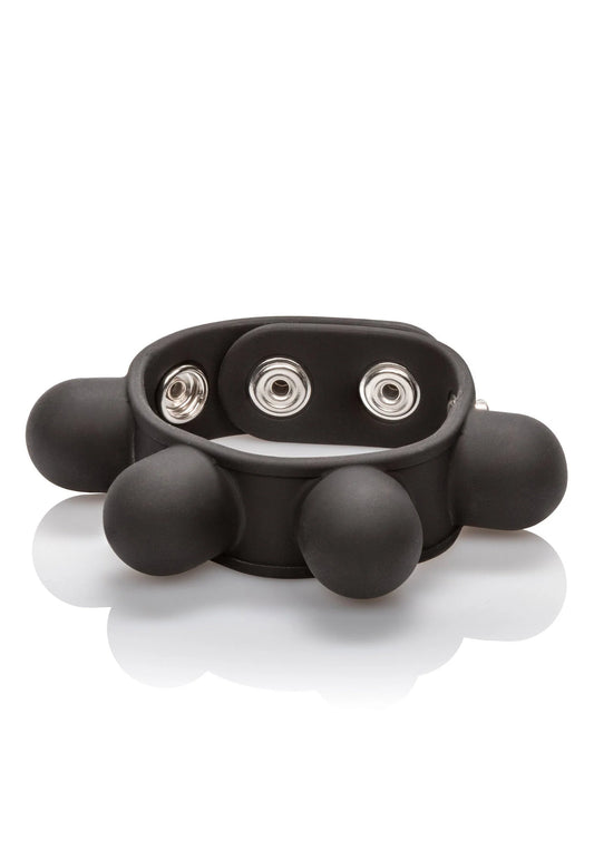 Bestel: Silicone Weighted Ball Stretcher by CalExotics - bij Happytoys.nl, happytoys.be, Happytoys.ae: erotische sex webshop | liever Happy dan Easy ⭐⭐⭐⭐⭐ - Default Title - 12759 - BLACK