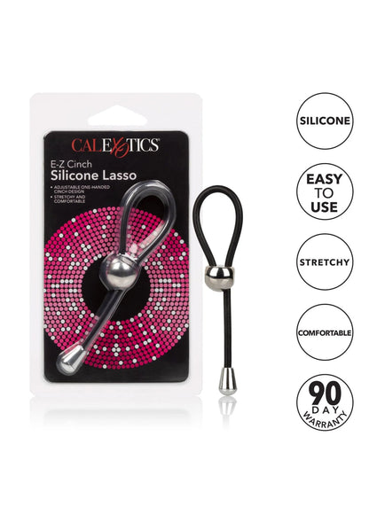Bestel: E - Z Cinch Silicone Lasso Cockring by CalExotics - bij Happytoys: de erotische sex webshop | liever Happy dan Easy ⭐⭐⭐⭐⭐