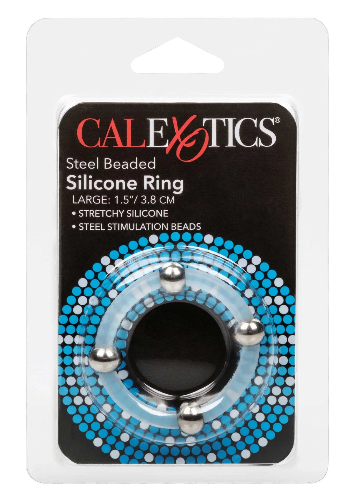 Bestel: Steel Beaded Silicone Ring L - bij Happytoys.nl, happytoys.be, Happytoys.ae: erotische sex webshop | liever Happy dan Easy ⭐⭐⭐⭐⭐
