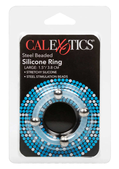 Bestel: Steel Beaded Silicone Ring L - bij Happytoys.nl, happytoys.be, Happytoys.ae: erotische sex webshop | liever Happy dan Easy ⭐⭐⭐⭐⭐