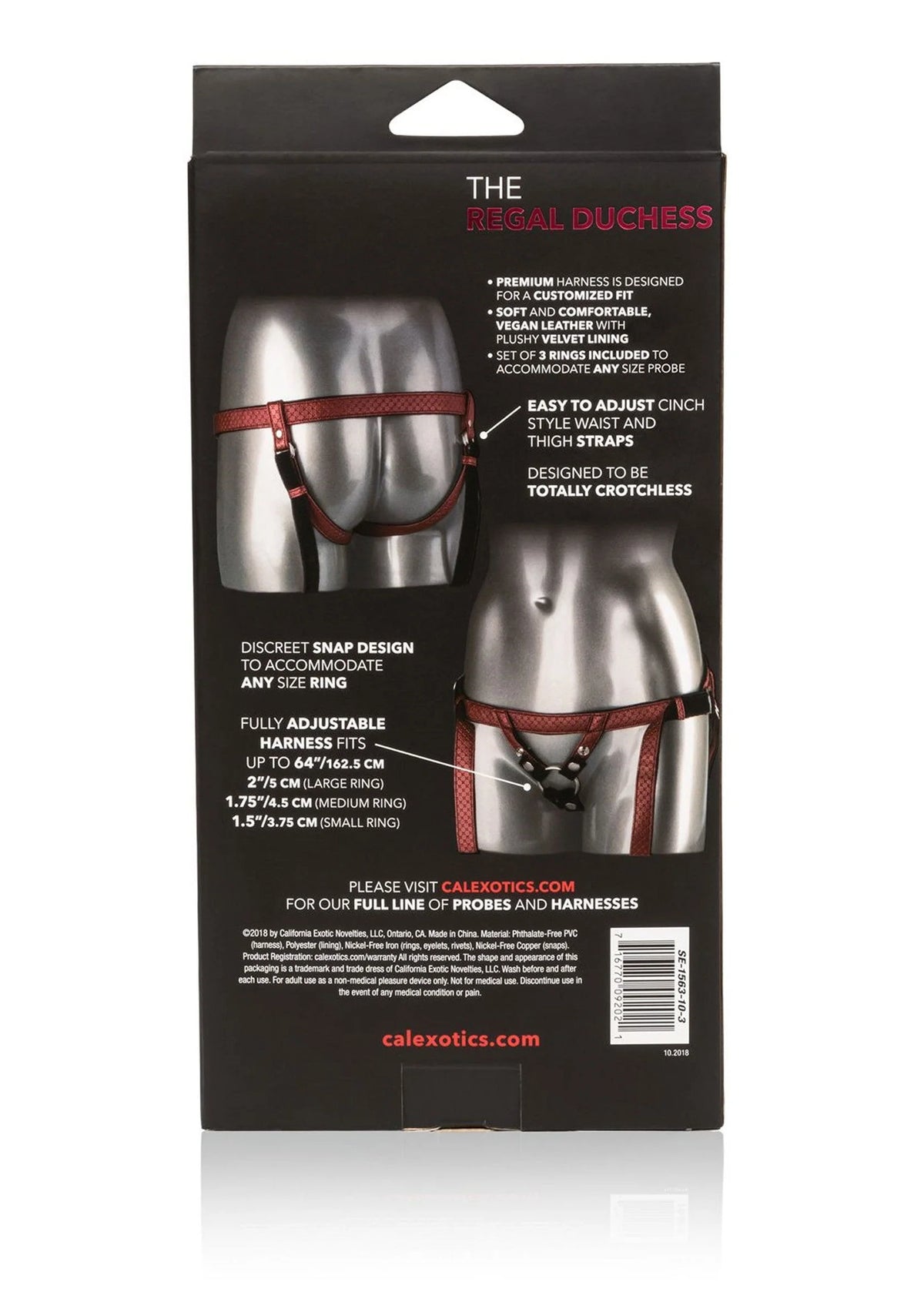 Bestel: The Regal Duchess by CalExotics Her Royal Harness - bij Happytoys: de erotische sex webshop | liever Happy dan Easy ⭐⭐⭐⭐⭐