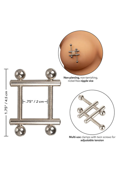Bestel: Crossbar Nipple Vices by CalExotics - bij Happytoys.nl, happytoys.be, Happytoys.ae: erotische sex webshop | liever Happy dan Easy ⭐⭐⭐⭐⭐
