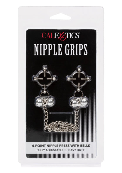 Bestel: 4 Point Nipple Press With Bells by CalExotics - bij Happytoys.nl, happytoys.be, Happytoys.ae: erotische sex webshop | liever Happy dan Easy ⭐⭐⭐⭐⭐