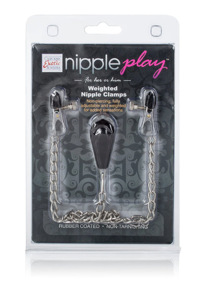 Bestel: Weighted Nipple Clamps by CalExotics - bij Happytoys: de erotische sex webshop | liever Happy dan Easy ⭐⭐⭐⭐⭐