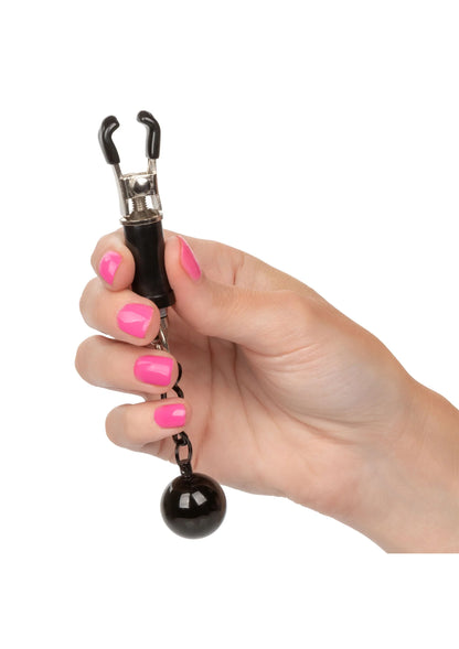 Bestel: Nipple Grips Weighted Twist Nipple Clamps by CalExotics - bij Happytoys.nl, happytoys.be, Happytoys.ae: erotische sex webshop | liever Happy dan Easy ⭐⭐⭐⭐⭐