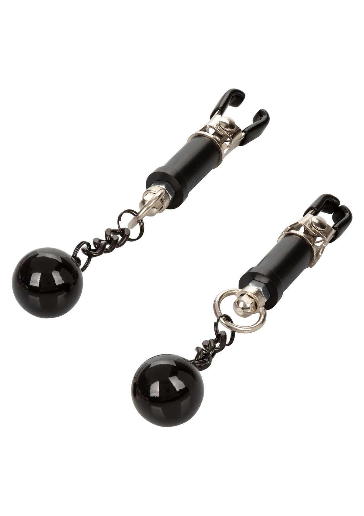Bestel: Nipple Grips Weighted Twist Nipple Clamps by CalExotics - bij Happytoys.nl, happytoys.be, Happytoys.ae: erotische sex webshop | liever Happy dan Easy ⭐⭐⭐⭐⭐