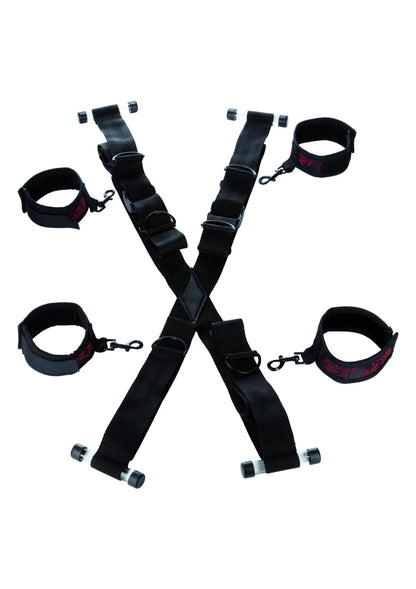 Bestel: Scandal Over The Door Cross by CalExotics - bij Happytoys.nl, happytoys.be, Happytoys.ae: erotische sex webshop | liever Happy dan Easy ⭐⭐⭐⭐⭐ - Default Title - 13009 - BLACK