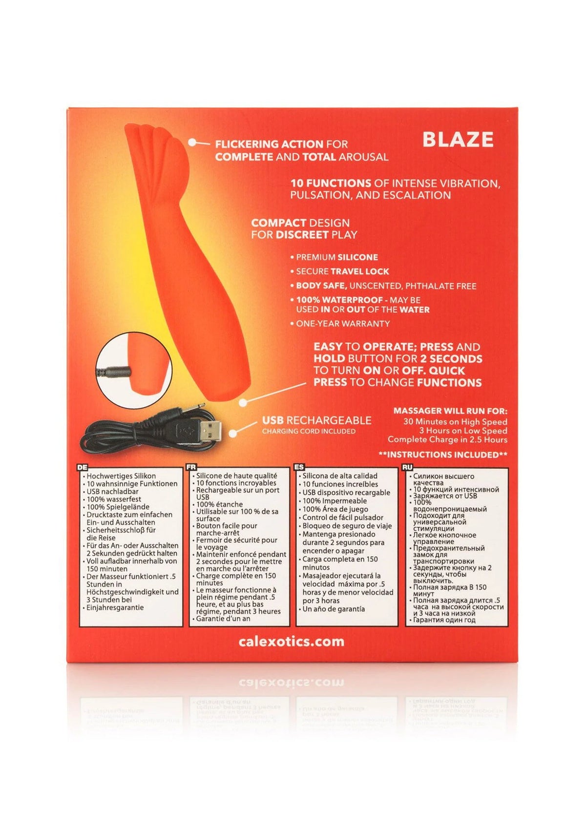 Bestel: Red Hot Blaze by CalExotics - bij Happytoys.nl, happytoys.be, Happytoys.ae: erotische sex webshop | liever Happy dan Easy ⭐⭐⭐⭐⭐