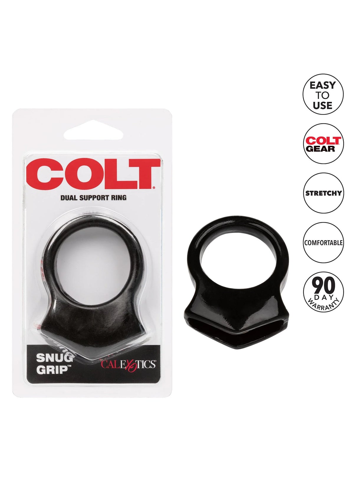 Bestel: COLT Snug Grip Cockring by CalExotics - bij Happytoys.nl, happytoys.be, Happytoys.ae: erotische sex webshop | liever Happy dan Easy ⭐⭐⭐⭐⭐