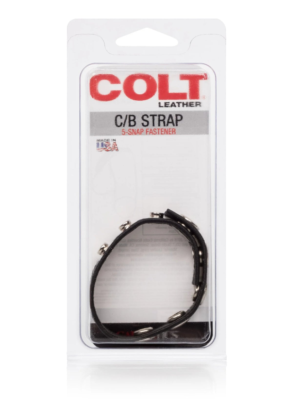 Bestel: COLT Leather C/B Strap 5 - Snap Fastener Cock /  Ball ring by CalExotics - bij Happytoys.nl, happytoys.be, Happytoys.ae: erotische sex webshop | liever Happy dan Easy ⭐⭐⭐⭐⭐