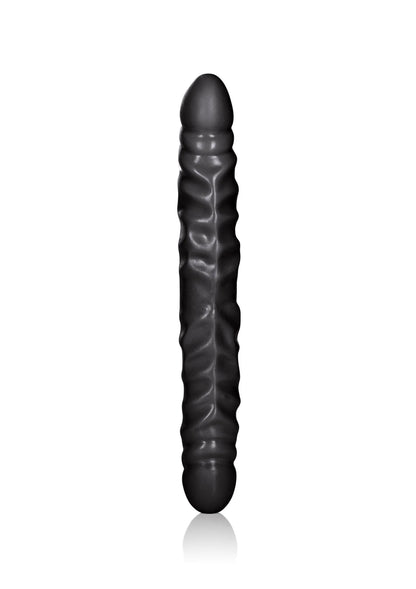 Bestel: Veined Double Dong 12 inch - bij Happytoys.nl, happytoys.be, Happytoys.ae: erotische sex webshop | liever Happy dan Easy ⭐⭐⭐⭐⭐ - Default Title - 13308 - BLACK