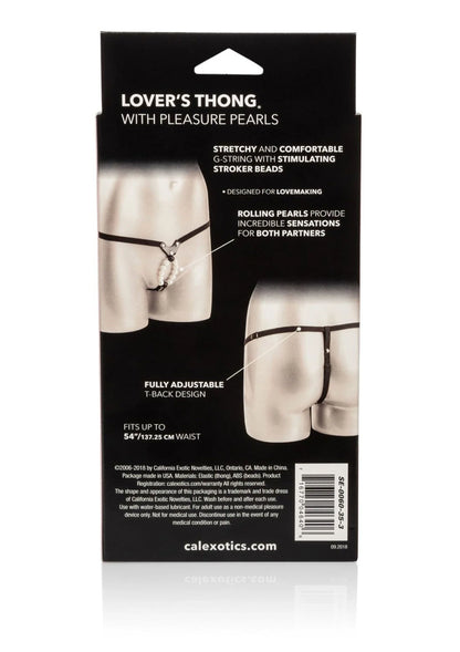 Bestel: Lover's Thong with Pleasure Pearls by CalExotics - bij Happytoys.nl, happytoys.be, Happytoys.ae: erotische sex webshop | liever Happy dan Easy ⭐⭐⭐⭐⭐