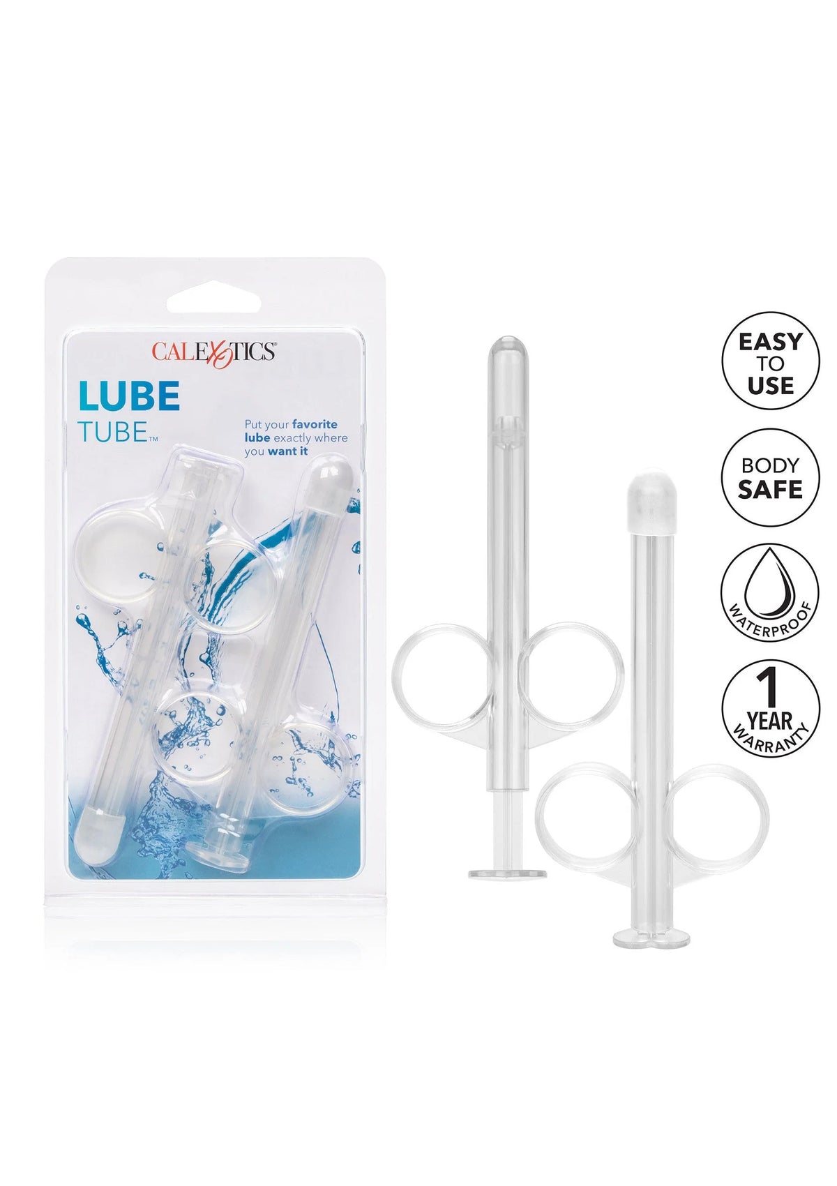 Bestel: Lube Tube 2 pcs by CalExotics Water Systems - bij Happytoys: de erotische sex webshop | liever Happy dan Easy ⭐⭐⭐⭐⭐