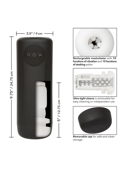 Bestel: Optimum Power Vibrating and Thrusting Stroker by CalExotics - bij Happytoys: de erotische sex webshop | liever Happy dan Easy ⭐⭐⭐⭐⭐