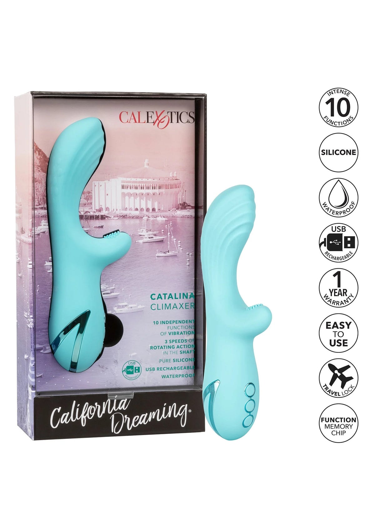 Bestel: Catalina Climaxer Vibrator by CalExotics by California Dreaming - bij Happytoys.nl, happytoys.be, Happytoys.ae: erotische sex webshop | liever Happy dan Easy ⭐⭐⭐⭐⭐