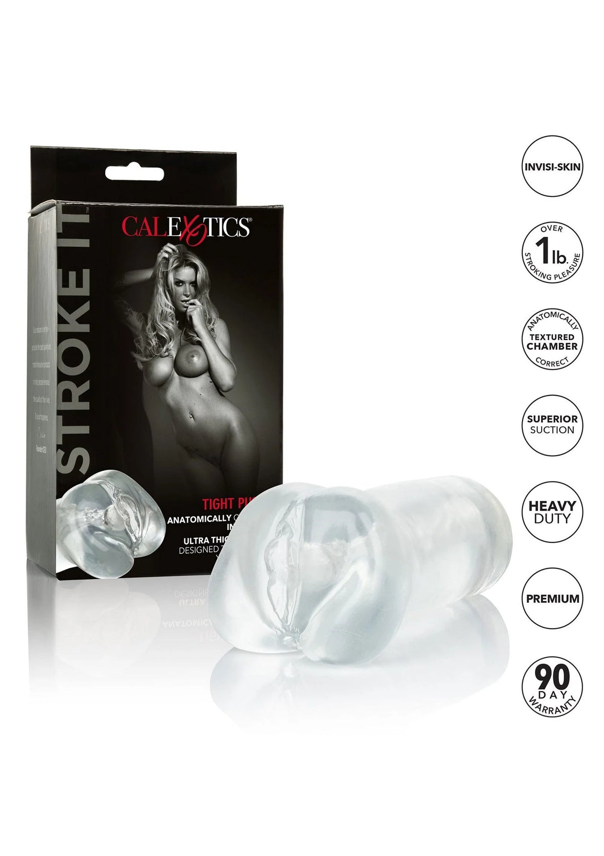 Bestel: Stroke It Tight Pussy masturbator CalExotics - bij Happytoys: de erotische sex webshop | liever Happy dan Easy ⭐⭐⭐⭐⭐