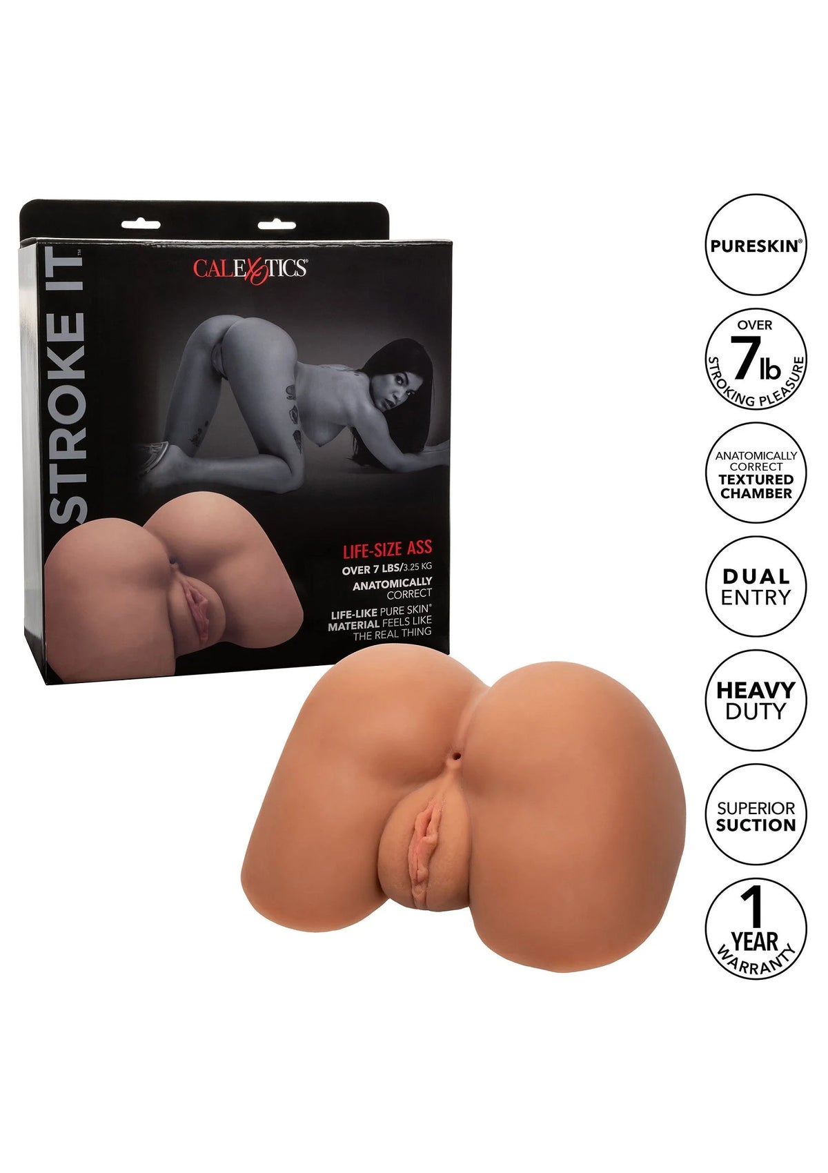 Bestel: Stroke It Life size Ass Skin by CalExotics - bij Happytoys.nl, happytoys.be, Happytoys.ae: erotische sex webshop | liever Happy dan Easy ⭐⭐⭐⭐⭐