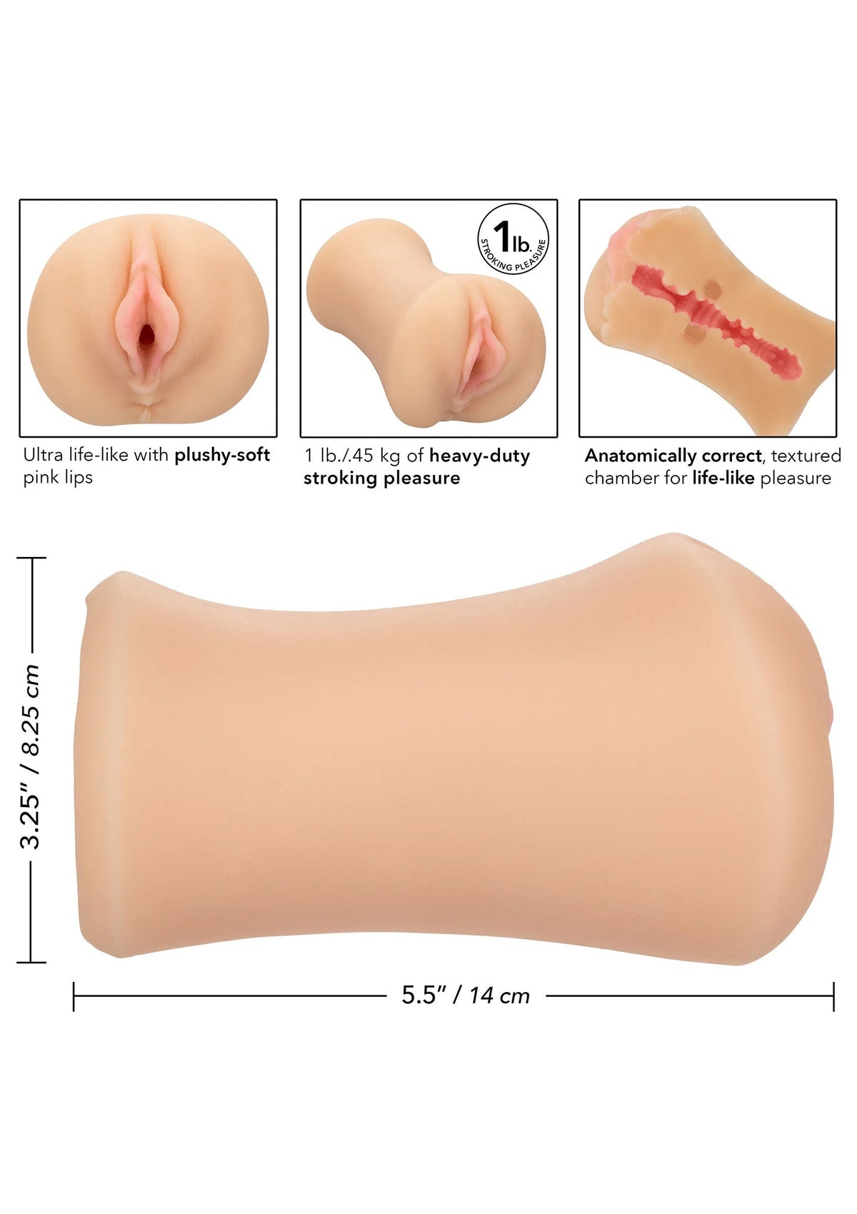 Bestel: Stroke It Tight Pussy Skin by CalExotics - bij Happytoys: de erotische sex webshop | liever Happy dan Easy ⭐⭐⭐⭐⭐