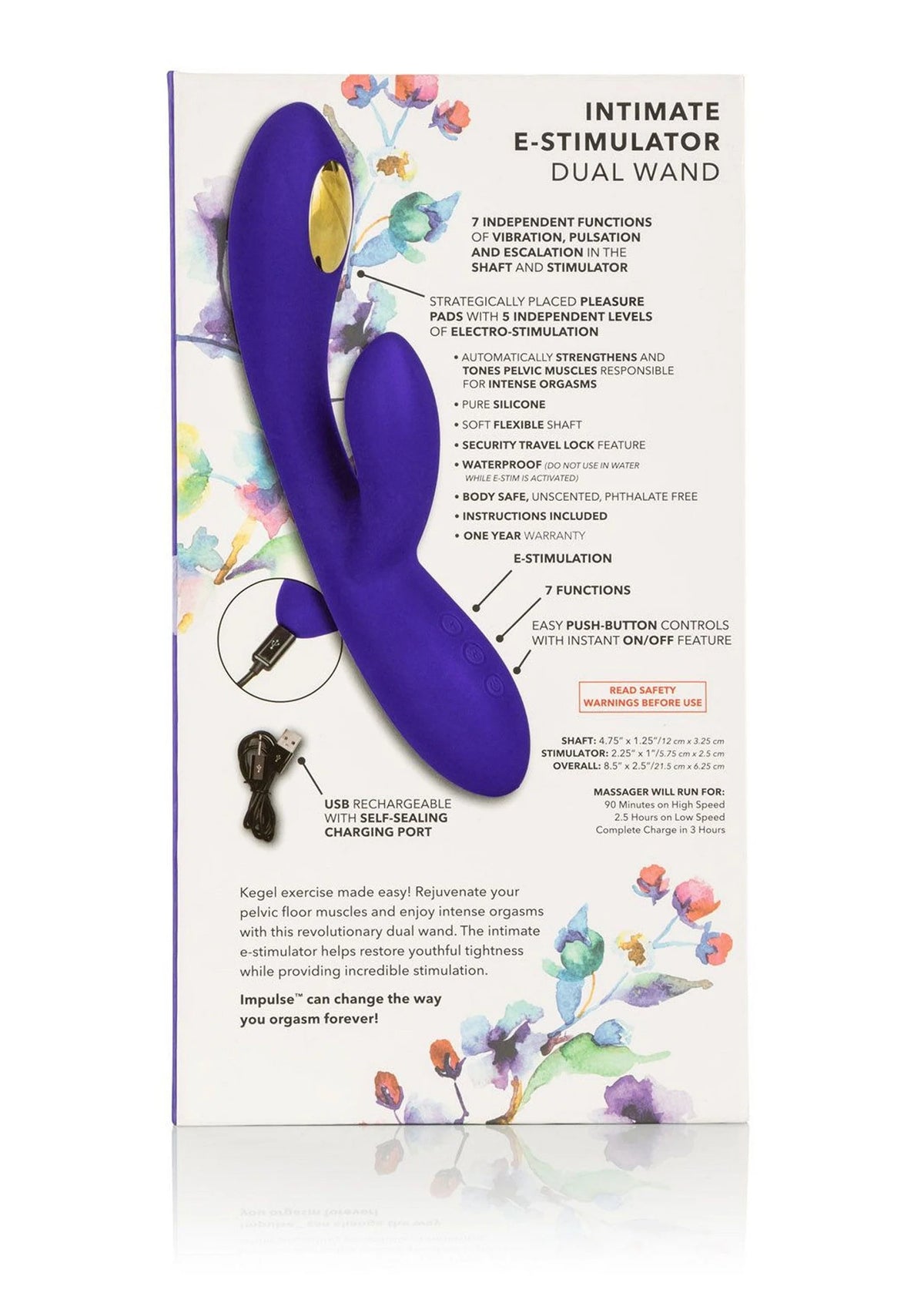 Bestel: Impulse Intimate E - Stimulator Dual Wand vibrator CalExotics by CalExotics - bij Happytoys.nl, happytoys.be, Happytoys.ae: erotische sex webshop | liever Happy dan Easy ⭐⭐⭐⭐⭐