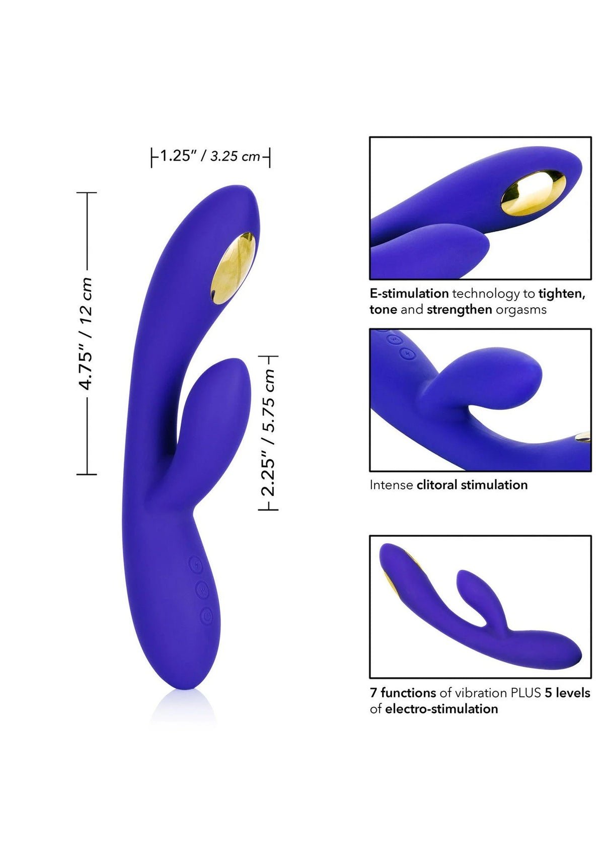 Bestel: Impulse Intimate E - Stimulator Dual Wand vibrator CalExotics by CalExotics - bij Happytoys.nl, happytoys.be, Happytoys.ae: erotische sex webshop | liever Happy dan Easy ⭐⭐⭐⭐⭐