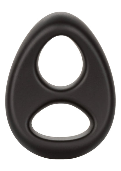 Bestel: Ultra - Soft Dual Ring Cock & Scrotum ring by CalExotics - bij Happytoys.nl, happytoys.be, Happytoys.ae: erotische sex webshop | liever Happy dan Easy ⭐⭐⭐⭐⭐ - Default Title - 13656 - BLACK