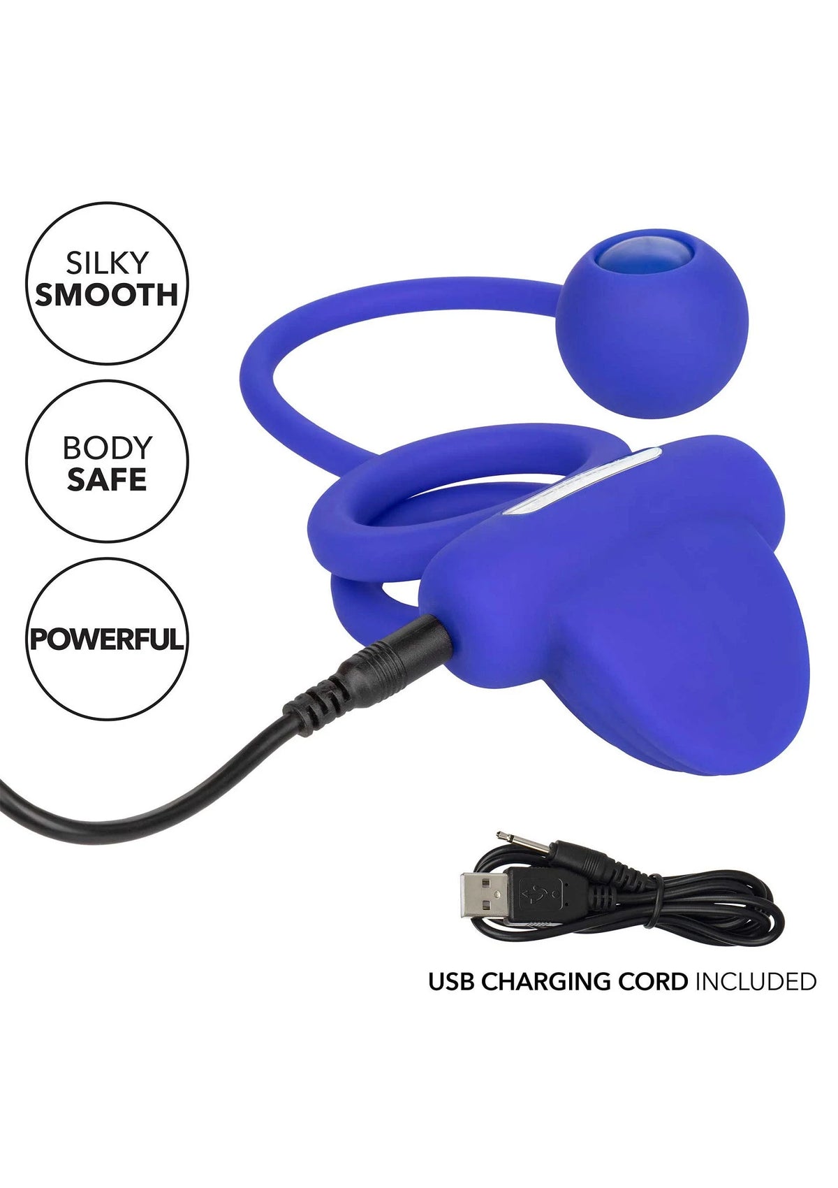 Bestel: Silicone Rechargeable Dual Rockin' Rim Enhancer by CalExotics - bij Happytoys.nl, happytoys.be, Happytoys.ae: erotische sex webshop | liever Happy dan Easy ⭐⭐⭐⭐⭐
