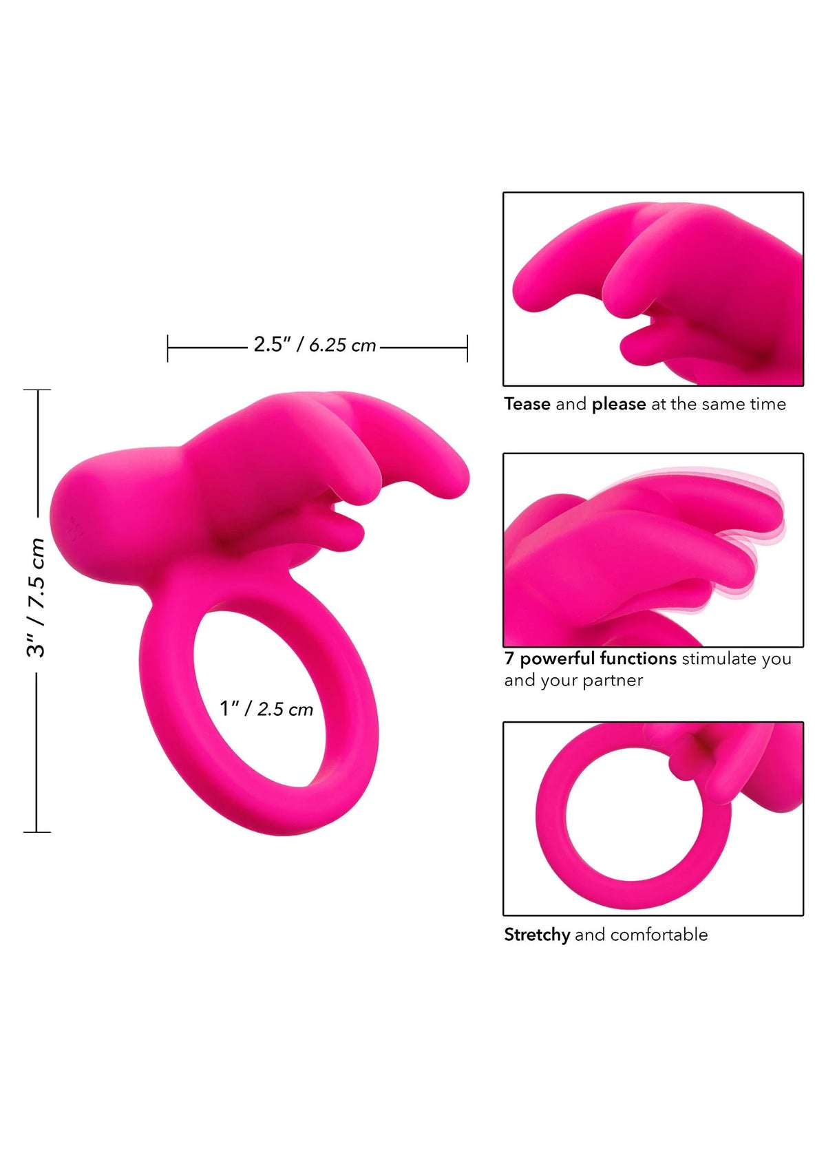 Bestel: Triple Clit Flicker Recharge - bij Happytoys.nl, happytoys.be, Happytoys.ae: erotische sex webshop | liever Happy dan Easy ⭐⭐⭐⭐⭐