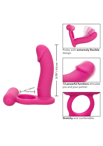 Bestel: Double Diver Couples vibrator ring by CalExotics Couples Enhancers - bij Happytoys: de erotische sex webshop | liever Happy dan Easy ⭐⭐⭐⭐⭐