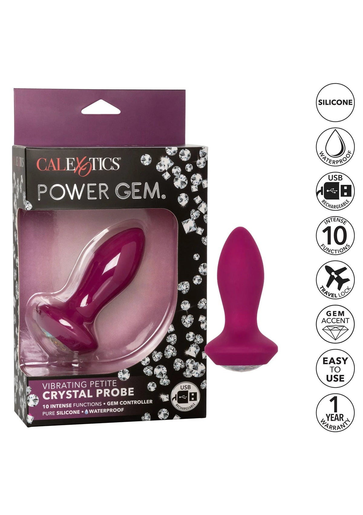 Bestel: Vibrating Petite Crystal Probe - bij Happytoys.nl, happytoys.be, Happytoys.ae: erotische sex webshop | liever Happy dan Easy ⭐⭐⭐⭐⭐