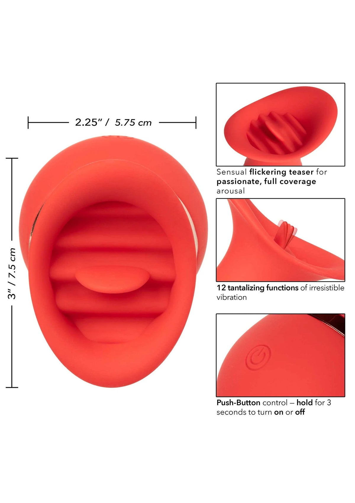Bestel: French Kiss Charmer teaser vibrator by CalExotics - bij Happytoys.nl, happytoys.be, Happytoys.ae: erotische sex webshop | liever Happy dan Easy ⭐⭐⭐⭐⭐
