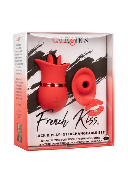 Bestel: French Kiss Suck & Play Interchangeable Set by CalExotics - bij Happytoys.nl, happytoys.be, Happytoys.ae: erotische sex webshop | liever Happy dan Easy ⭐⭐⭐⭐⭐