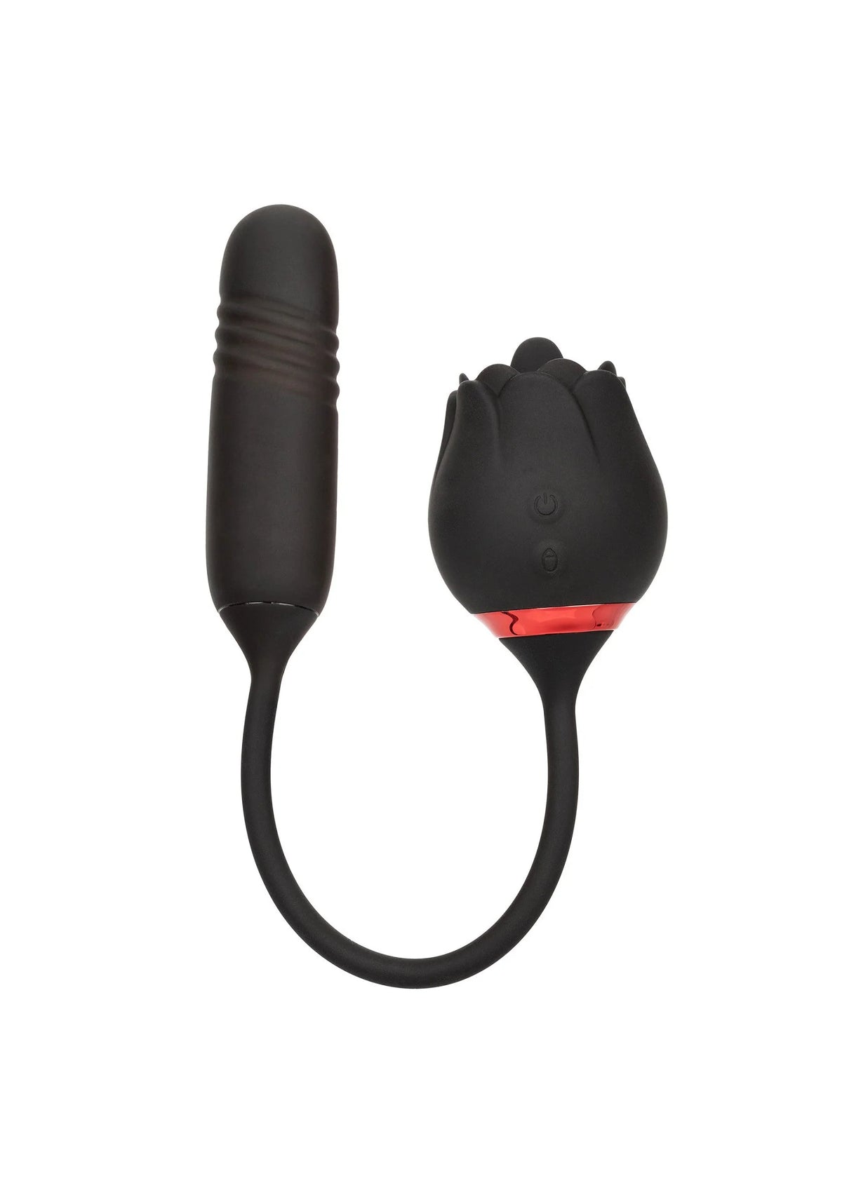 Bestel: French Kiss Elite Romeo double action vibrator by CalExotics - bij Happytoys.nl, happytoys.be, Happytoys.ae: erotische sex webshop | liever Happy dan Easy ⭐⭐⭐⭐⭐ - Default Title - 13967 - BLACK