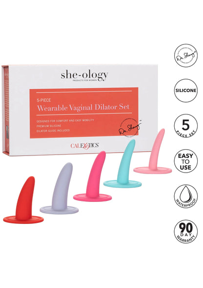 Bestel: She - ology 5 - piece Wearable Vaginal Dilator Set by CalExotics - bij Happytoys.nl, happytoys.be, Happytoys.ae: erotische sex webshop | liever Happy dan Easy ⭐⭐⭐⭐⭐