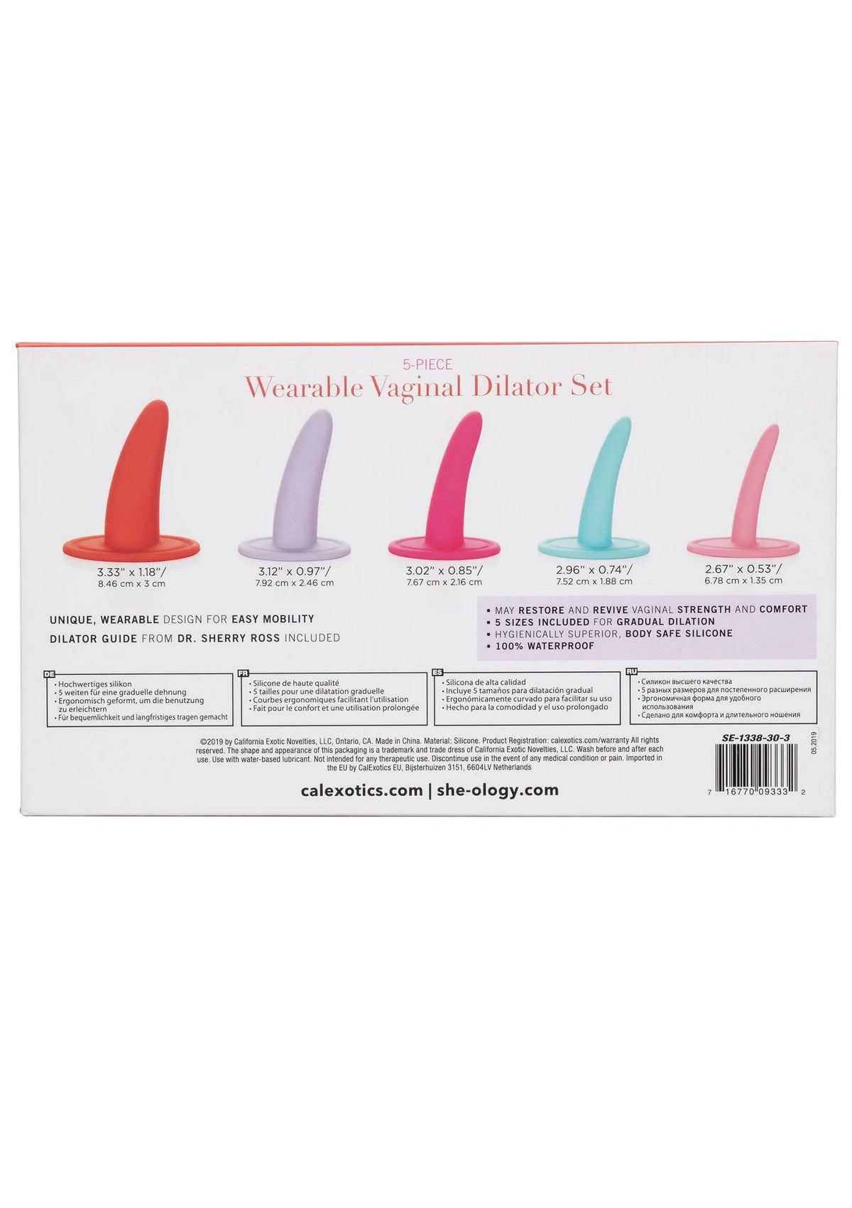 Bestel: She - ology 5 - piece Wearable Vaginal Dilator Set by CalExotics - bij Happytoys.nl, happytoys.be, Happytoys.ae: erotische sex webshop | liever Happy dan Easy ⭐⭐⭐⭐⭐