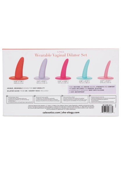 Bestel: She - ology 5 - piece Wearable Vaginal Dilator Set by CalExotics - bij Happytoys.nl, happytoys.be, Happytoys.ae: erotische sex webshop | liever Happy dan Easy ⭐⭐⭐⭐⭐