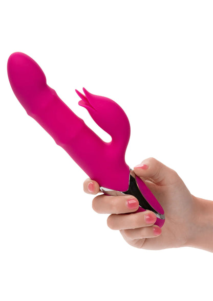 Bestel: Enchanted Embrace Double Thrusting Vibrator by CalExotics - bij Happytoys: de erotische sex webshop | liever Happy dan Easy ⭐⭐⭐⭐⭐