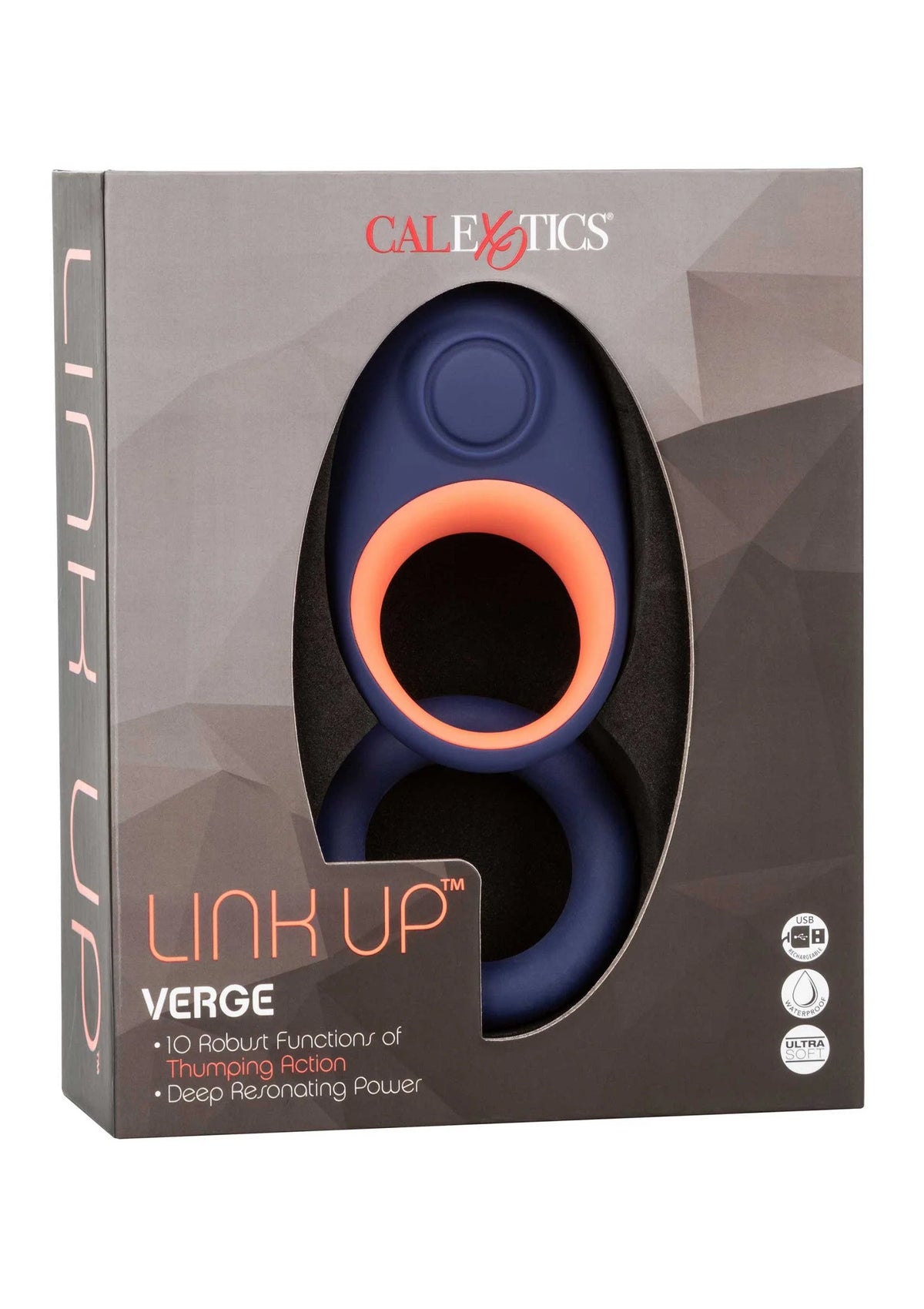 Bestel: Link Up Verge vibrator Cockring by CalExotics - bij Happytoys: de erotische sex webshop | liever Happy dan Easy ⭐⭐⭐⭐⭐