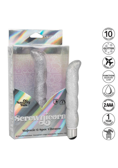 Bestel: Screwnicorn Majestic G - spot Vibrator by CalExotics Naughty Bits - bij Happytoys.nl, happytoys.be, Happytoys.ae: erotische sex webshop | liever Happy dan Easy ⭐⭐⭐⭐⭐