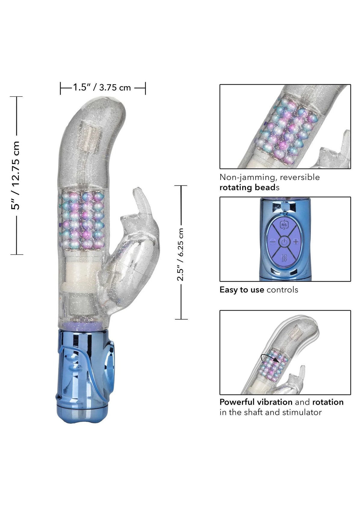 Bestel: Naughty Bits Party in my Pants Jack Rabbit Vibrator CalExotics - bij Happytoys.nl, happytoys.be, Happytoys.ae: erotische sex webshop | liever Happy dan Easy ⭐⭐⭐⭐⭐
